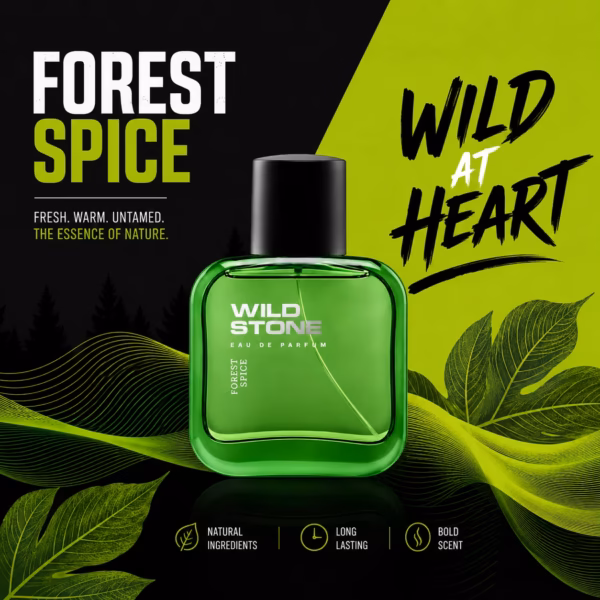 wild stone forest spice body perfume for men