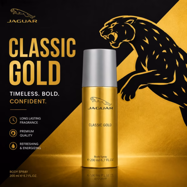 Jaguar Classic Gold Body Spray 150ml Best Price in BD
