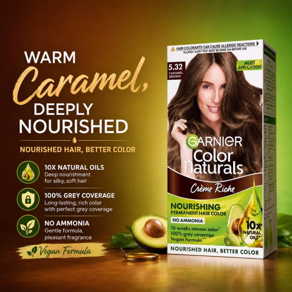 Garnier Naturals Hair Color Caramel Brown (1)