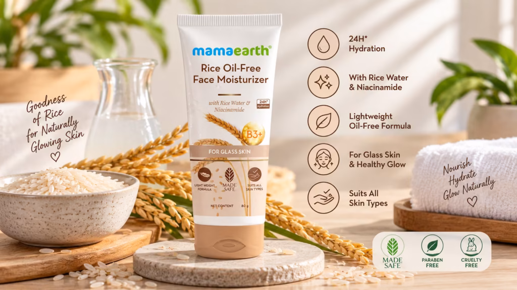 Mamaearth Rice Oil-Free Face Moisturizer