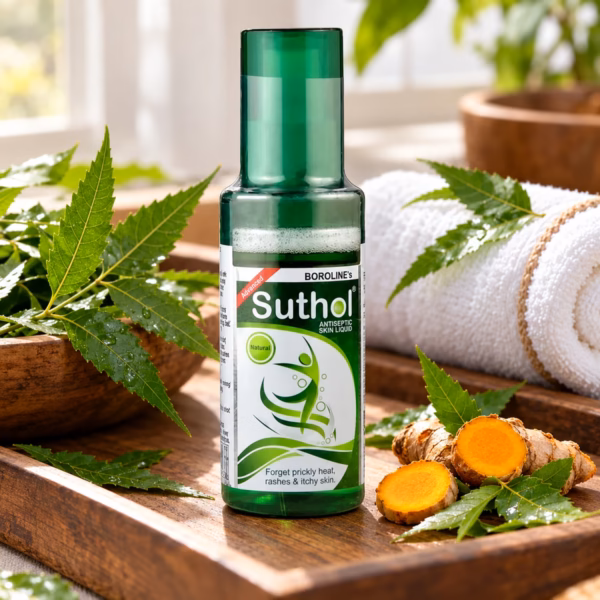 Authentic boroline suthol prickly heat skin liquid 100ml bottle