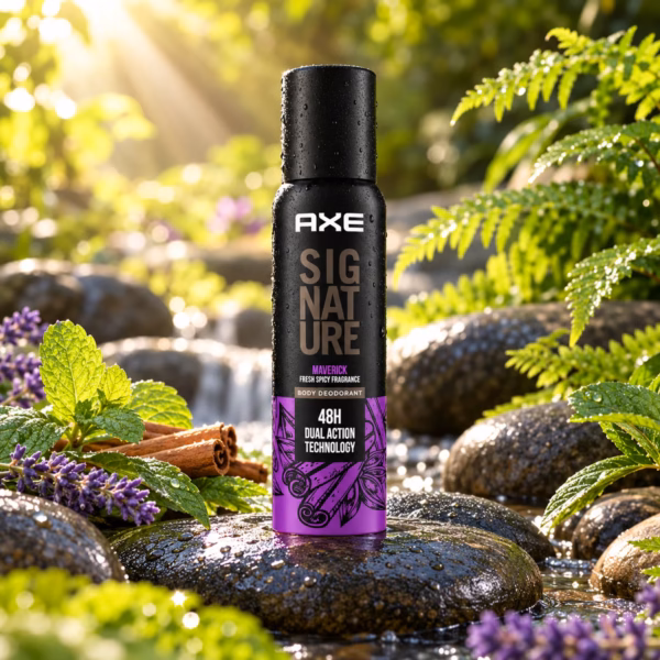 Authentic axe signature maverick 122ml no-gas body perfume for men