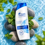 Authentic head & shoulders classic clean anti dandruff shampoo 400ml bottle