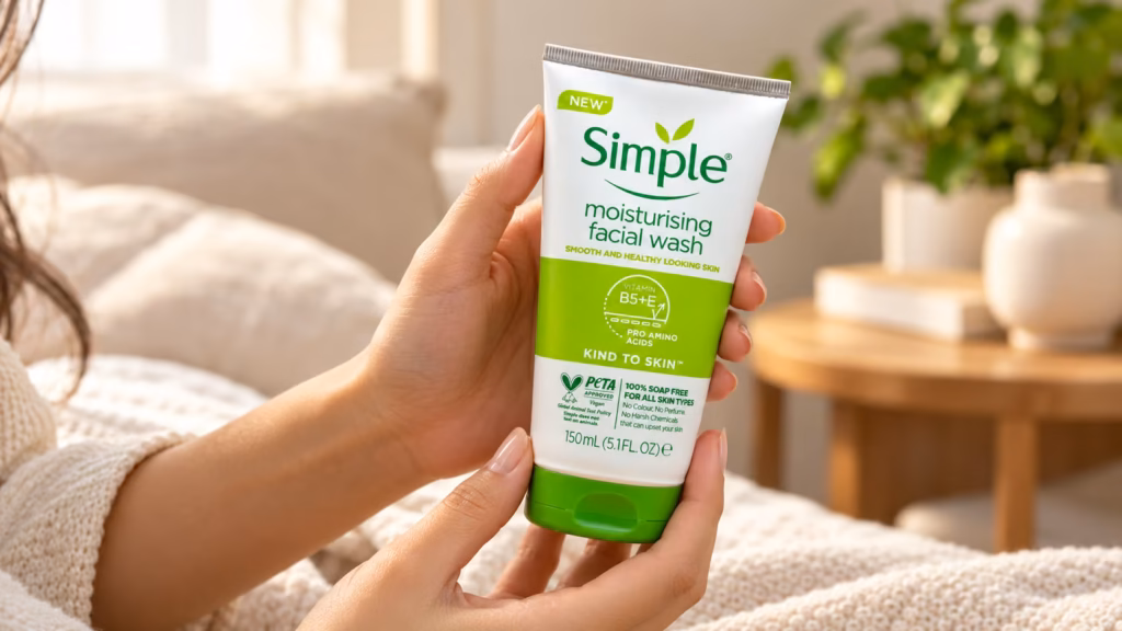 Cosy Simple Skincare Product Moment