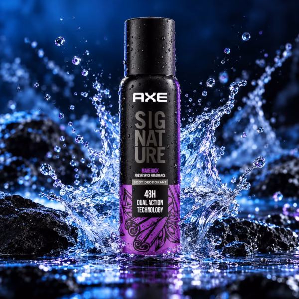 Authentic axe signature maverick 122ml no-gas body perfume for men