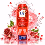 Lily Pomegranate Crush Body Wash 500ml bottle with fresh pomegranate splash