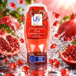 Authentic lily pomegranate crush body wash 250ml bottle