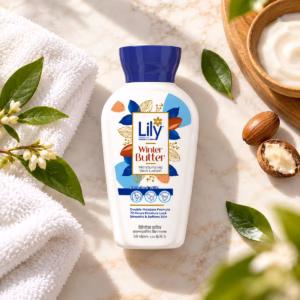 Authentic lily winter butter moisturizing skin lotion 100ml bottle for dry winter skin