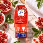 Authentic lily pomegranate crush body wash 250ml bottle