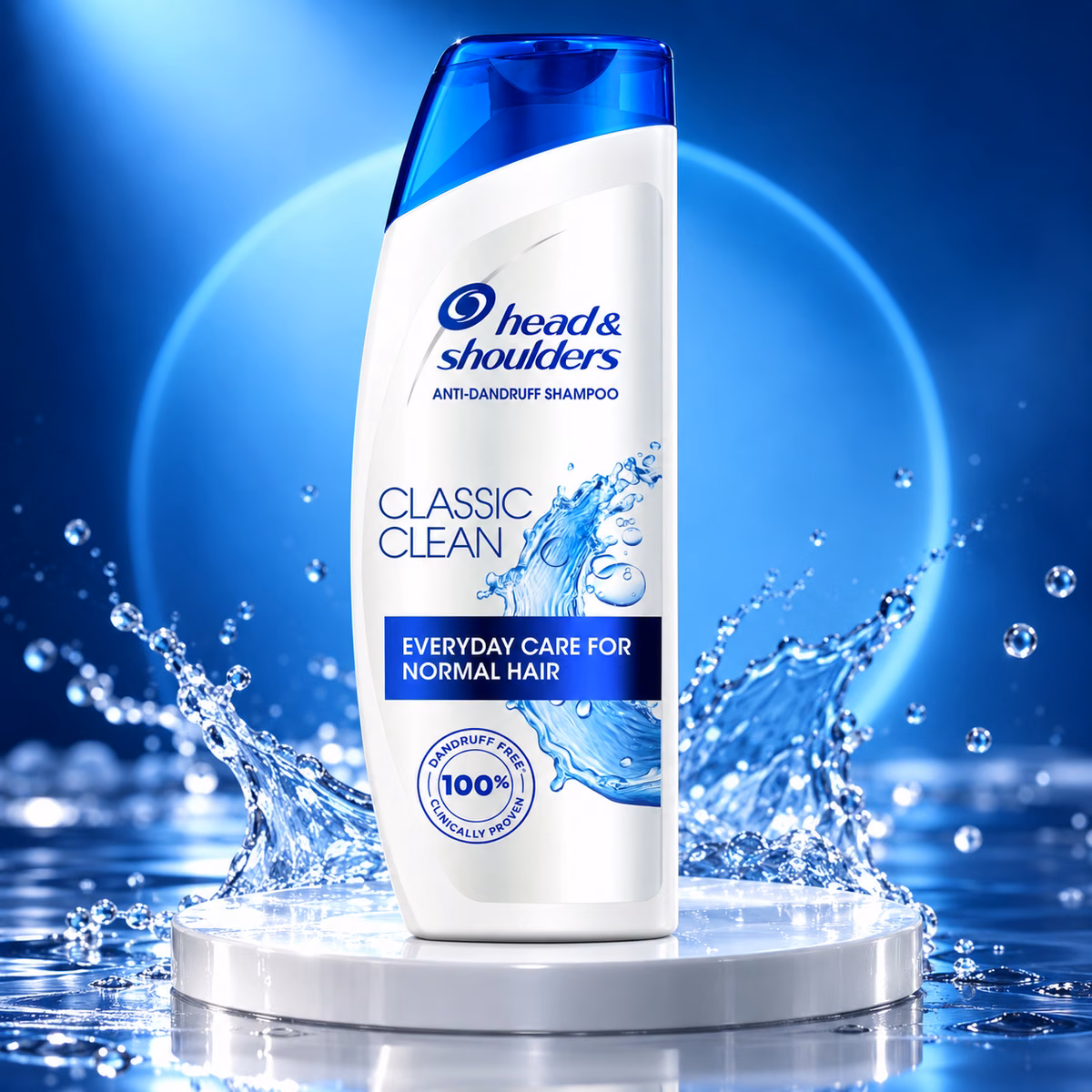 Authentic head & shoulders classic clean anti dandruff shampoo 400ml bottle