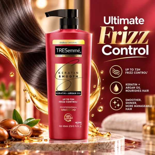 Authentic tresemmé keratin smooth shampoo 580ml bottle
