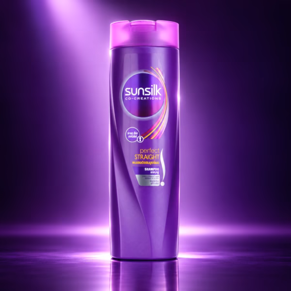 Authentic sunsilk perfect straight shampoo purple bottle 300ml