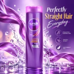 Authentic sunsilk perfect straight shampoo purple bottle 300ml