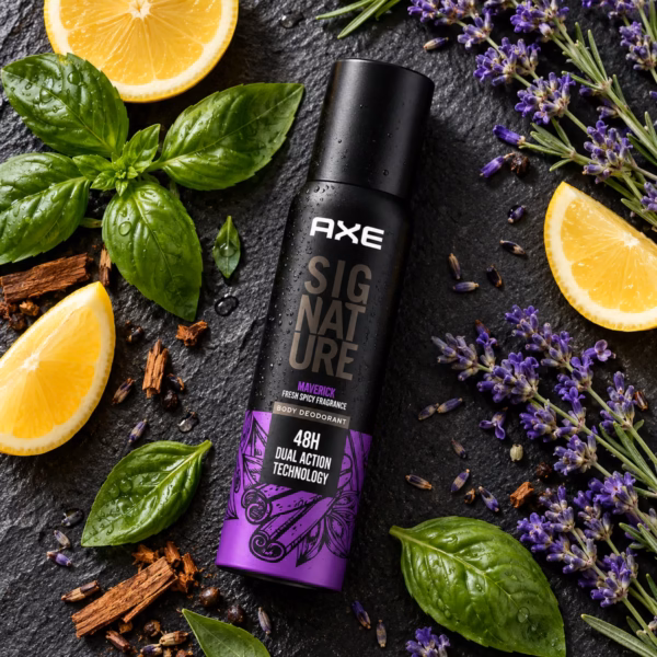 Authentic axe signature maverick 122ml no-gas body perfume for men
