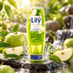 Authentic lily green apple burst body wash 500ml bottle