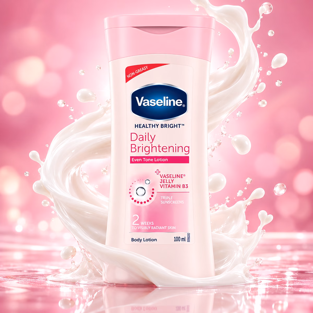 vaseline healthy bright daily body lotion bottle