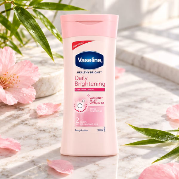 vaseline healthy bright daily body lotion bottle