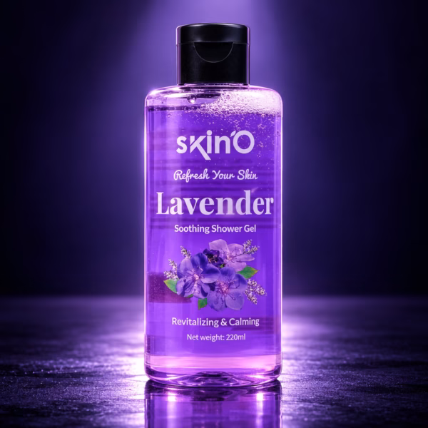 Authentic Skin'O Lavender Soothing Shower Gel 220ml bottle