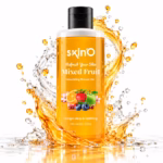 skin'o mixed fruit nourishing shower gel 220ml bottle on a clean background