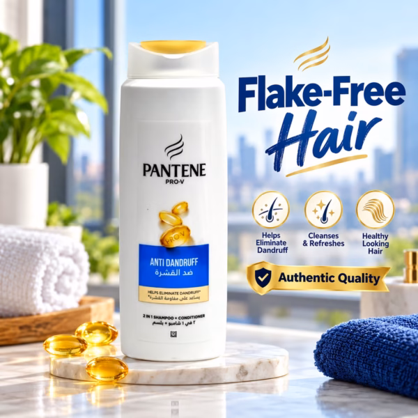 pantene pro-v anti dandruff shampoo 400ml bottle for flake free hair